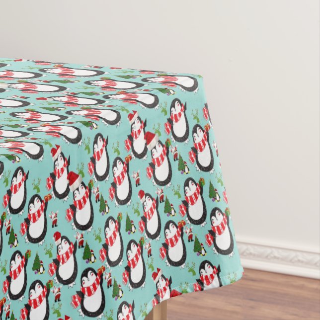 Toalha De Mesa Tablecloth de Natal, Pinguim (Posição Original)
