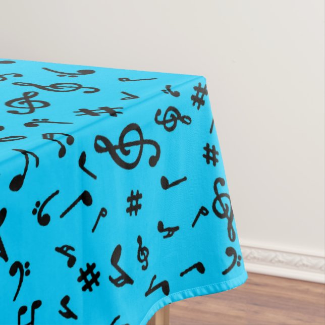 Toalha De Mesa Tablecloth de Notas de Música (Posição Original)