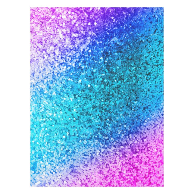 Toalha De Mesa Tablecloth de Ombre Personalizado do Unicorn (Frente)