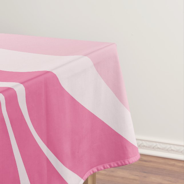 Toalha De Mesa Tablecloth de Ondas Rosa (Posição Original)