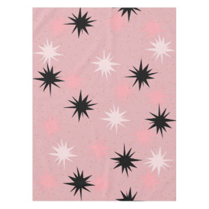 Toalha De Mesa Tablecloth de Starbursts Atômicos Rosa