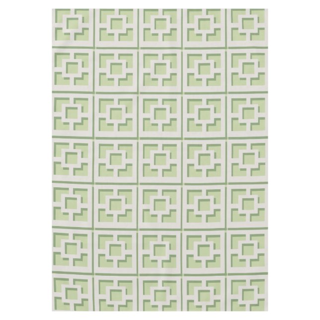 Toalha De Mesa Tablecloth de Trellis Verde Retroativa (Frente)