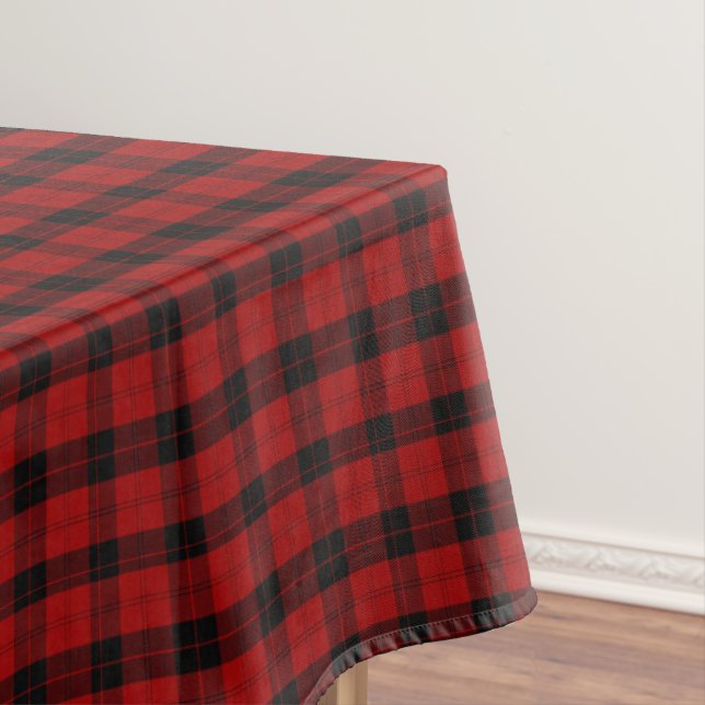 Toalha De Mesa Tablecloth de Xadrez Vermelha de Natal Verificada (Posição Original)