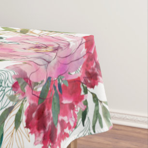 Toalha De Mesa Tablecloth Design Tropical Rosa