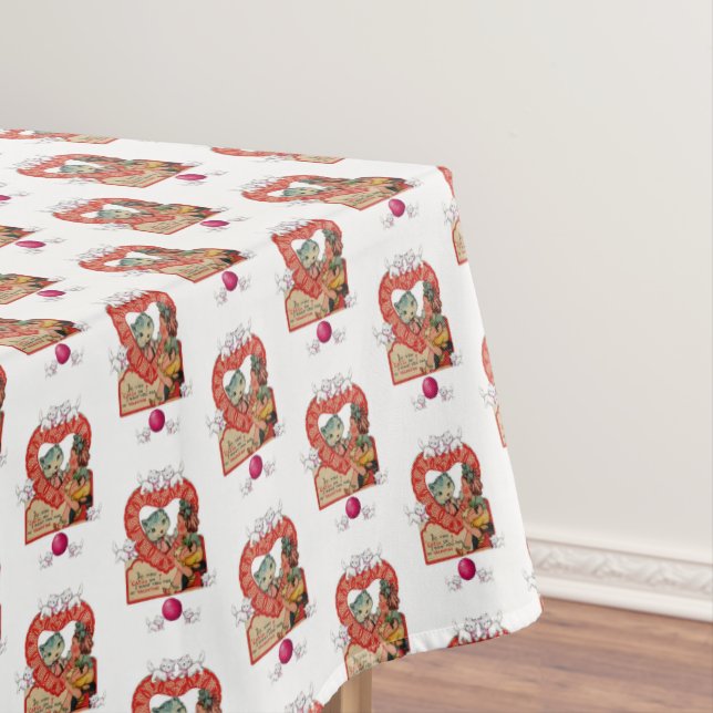 Toalha De Mesa Tablecloth Dia de os namorados Kitten (Posição Original)