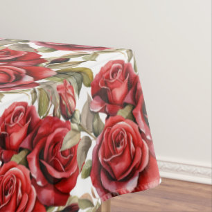 Toalha De Mesa Tablecloth do Chic Rosa vermelha