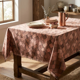 Toalha De Mesa Tablecloth do Cubo Trendy Mocha Mousse 3D