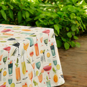 Toalha De Mesa Tablecloth do Partido Cocktail do Mod médio
