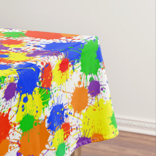 Toalha De Mesa Tablecloth do partido do respingo da pintura do