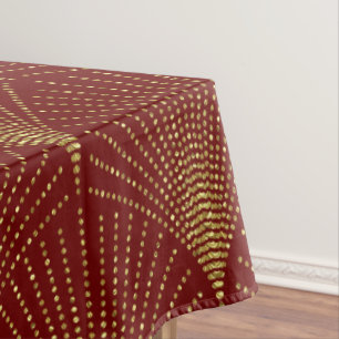 Toalha De Mesa Tablecloth Elegante Black & Dourado Art-Deco