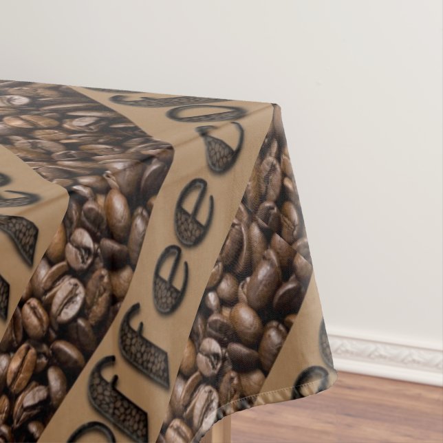 Toalha De Mesa Tablecloth engraçado da tipografia dos feijões de (Posição Original)