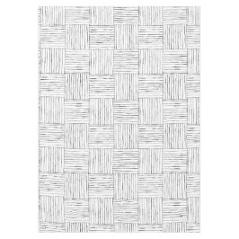 Toalha De Mesa Tablecloth Étnica Boho - Preto e Branco Desenhado 