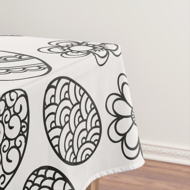 Toalha De Mesa Tablecloth floral do teste padrão | dos ovos da (Posição Original)