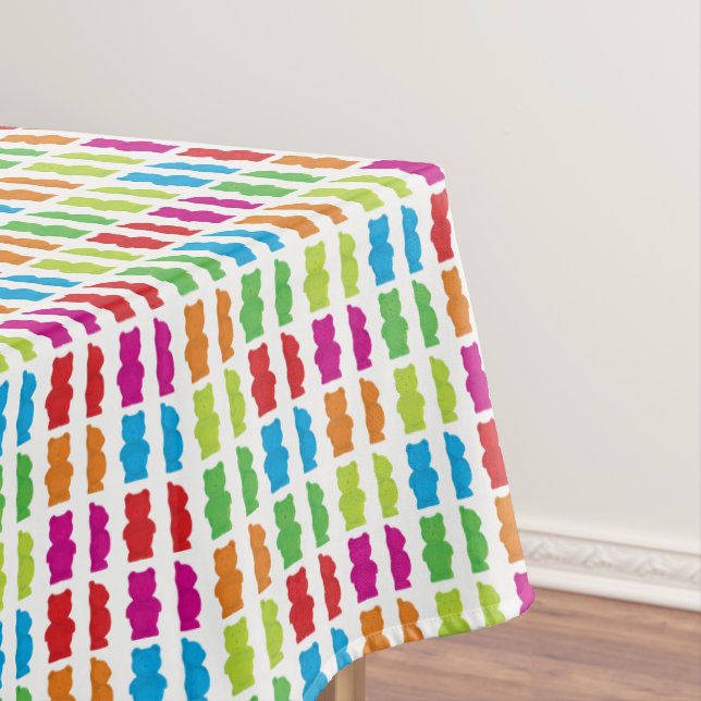 Toalha De Mesa Tablecloth gomoso do urso (Posição Original)