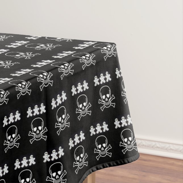 Toalha De Mesa Tablecloth Halloween, Caveira (Posição Original)