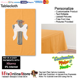 Toalha De Mesa Tablecloth Household Linen Orange Background