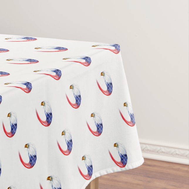 Toalha De Mesa Tablecloth julho 4° Bandeira Patriótica Eagle (Posição Original)