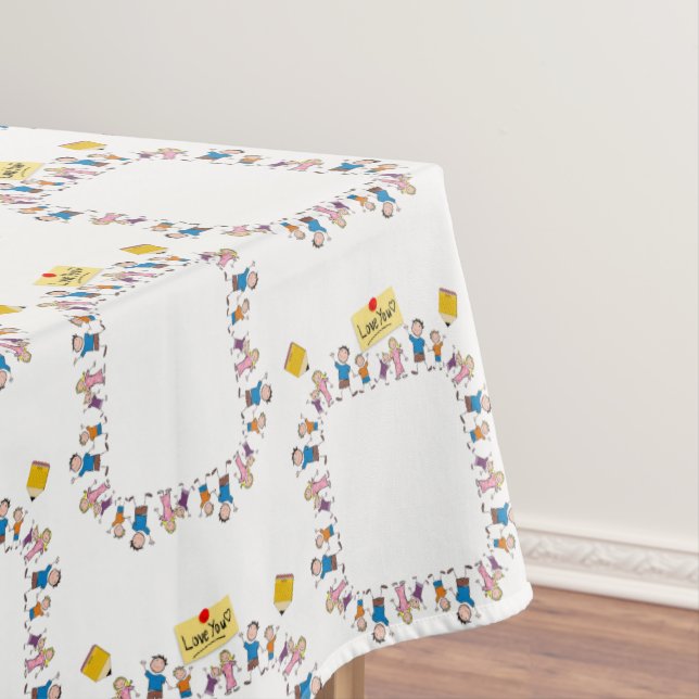 Toalha De Mesa Tablecloth Love Kids (Posição Original)