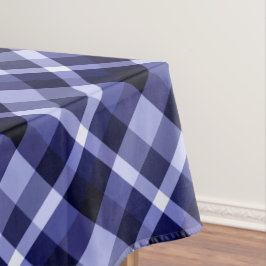 Toalha De Mesa Tablecloth Média do Padrão de Xadrez Azul do Marin