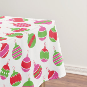 Toalha De Mesa Tablecloth modelado dos Baubles ornamento retro