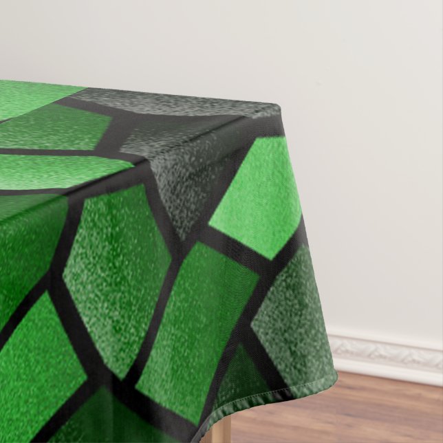 Toalha De Mesa Tablecloth Mosaico Verde (Posição Original)
