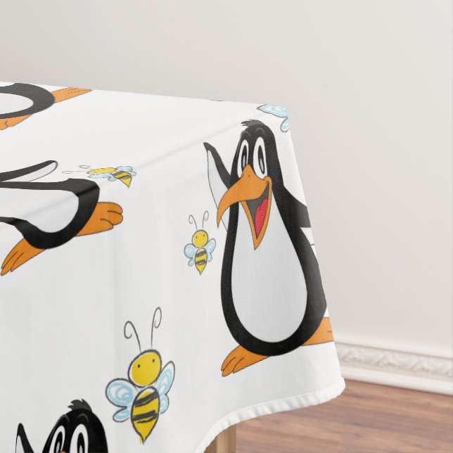 Toalha De Mesa Tablecloth Penguin Bumblebee (Posição Original)
