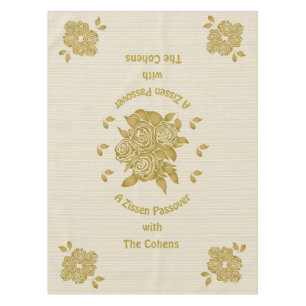 Toalha De Mesa Tablecloth "Personalized Seder" de 52/70"