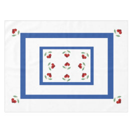 Toalha De Mesa Tablecloth retro das cerejas