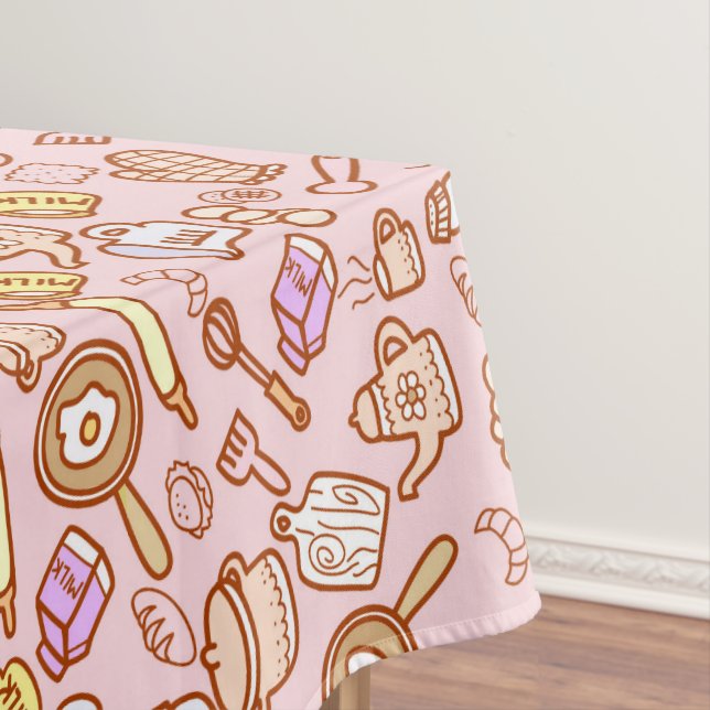 Toalha De Mesa Tablecloth Rosa Gelado (Posição Original)