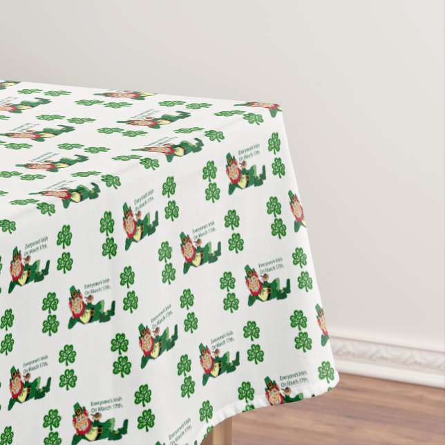 Toalha De Mesa Tablecloth Saint Patrick's Day (Posição Original)