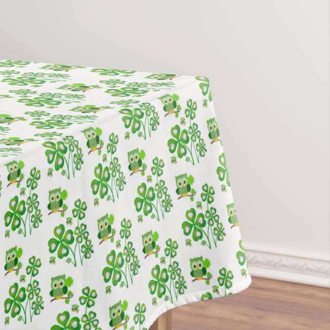 Toalha De Mesa Tablecloth Saint Patrick's Day Owl (Posição Original)