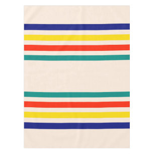 Toalha De Mesa Tablecloth Vintage Bold Striped