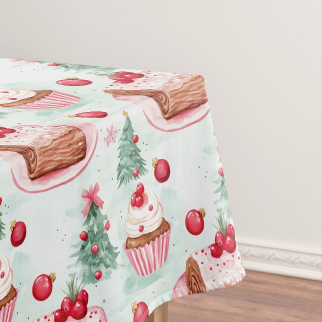 Toalha De Mesa Tablecloth Whimsical Christmas Sweets (Posição Original)