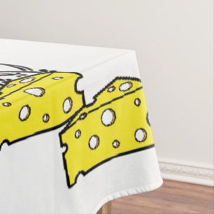 Toalha De Mesa Tablecloth White Cheesy Pizza Party Yellow