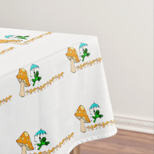 Toalha De Mesa Tablecloth White Sapo Estilo de Ribbit Estilo do C