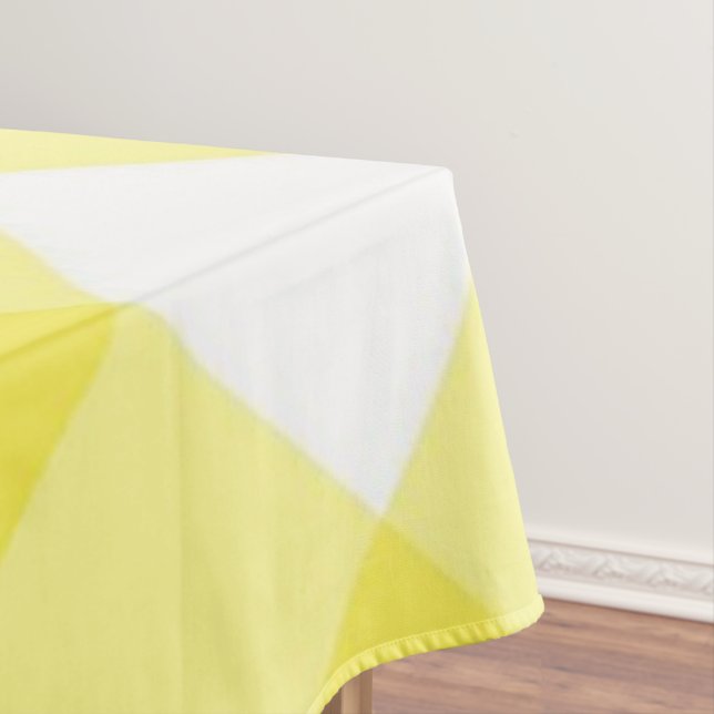 Toalha De Mesa Tablecoth Yellow White Plaid  (Posição Original)