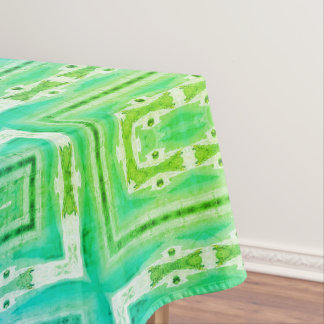 Toalha De Mesa Tableloth de Padrão Gráfico Verde