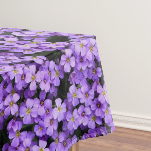 Toalha De Mesa Tableloth Violet Flowers Primavera (Posição Original)