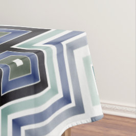 Toalha De Mesa Tablet Azul Moderno e Teal