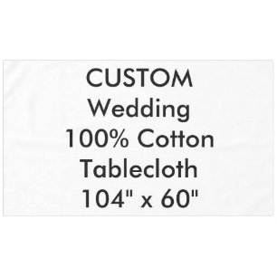 Toalha De Mesa Tablet Casamento Personalizado de 104" x 60"