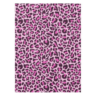 Toalha De Mesa Tablet de Impressão Leopardo Rosa