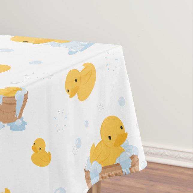 Toalha De Mesa Tablet Pato Amarelo Bath Padronizado (Posição Original)