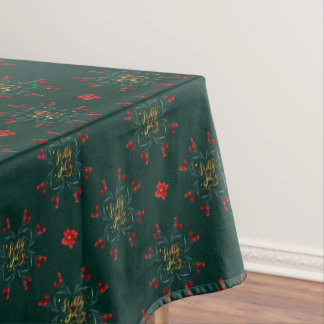 Toalha De Mesa Tableta verde-profunda de Natal tradicionalíssimo