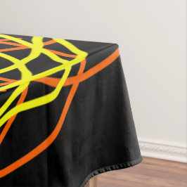 Toalha De Mesa Tablete, Amarelo Laranja Caleidoscópio Flor