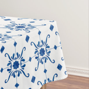 Toalha De Mesa Tablete azul de azulejo português