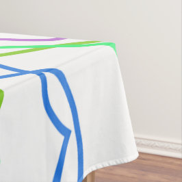 Toalha De Mesa Tablete, Caleidoscópio Verde Branco