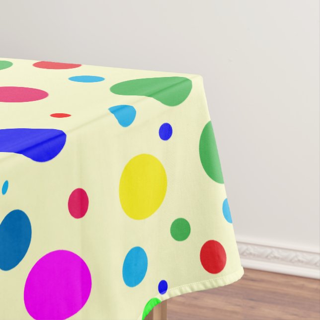 Toalha De Mesa Tablete de bolhas de Bolinhas coloridas (Posição Original)