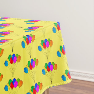 Toalha De Mesa Tablete de Festa de aniversário alegre com balões