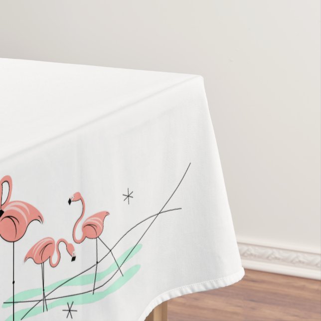 Toalha De Mesa Tablete de fronteira do Grupo Flamingo Ocean (Posição Original)