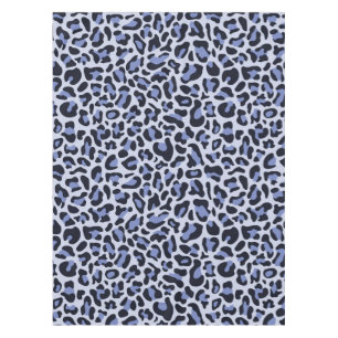 Toalha De Mesa Tablete de Impressão do Leopardo Azul